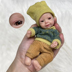 Image of Reborn Baby Dolls 6Inch Mini Palm Full Solid Silicone Bebe Reborn