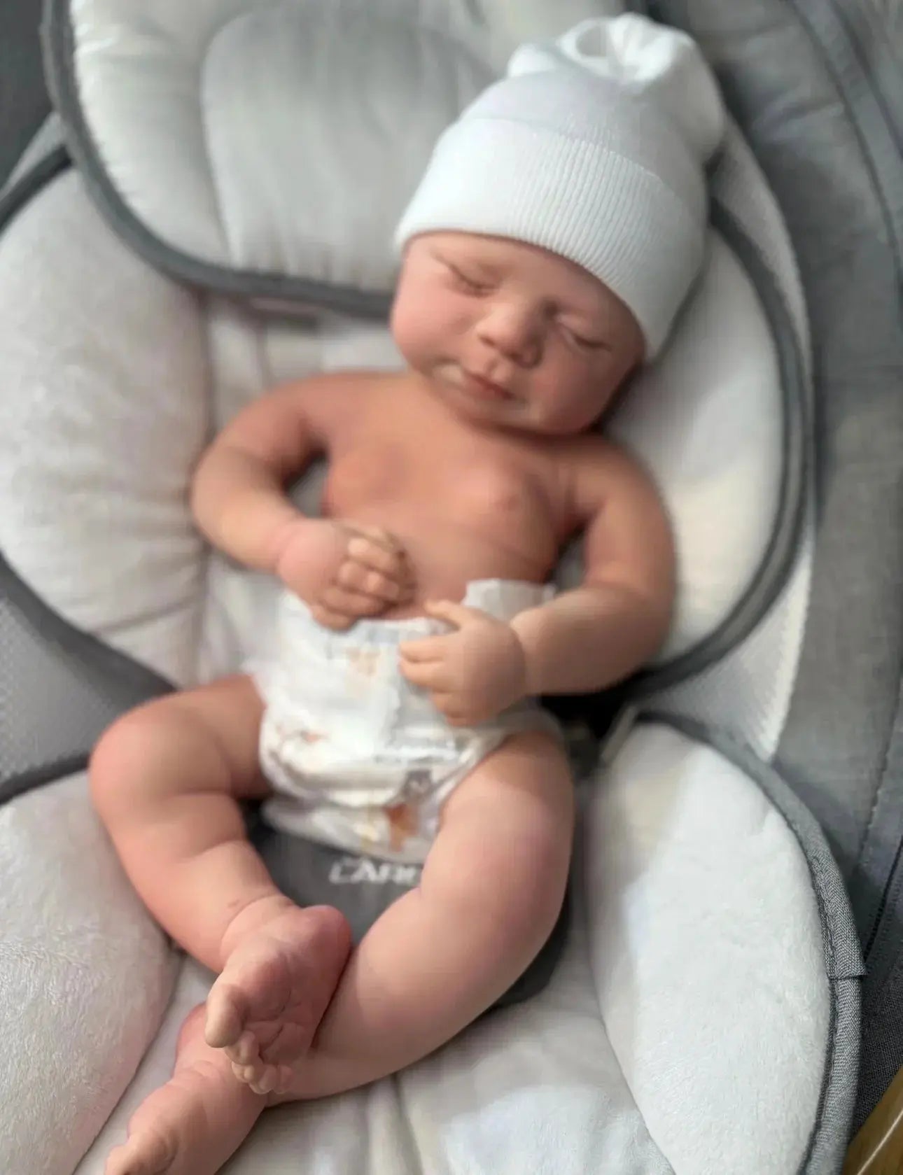 Image of Reborn Baby Dolls Can Open Mouth 18Inch Pascale Full Body Soft Solid