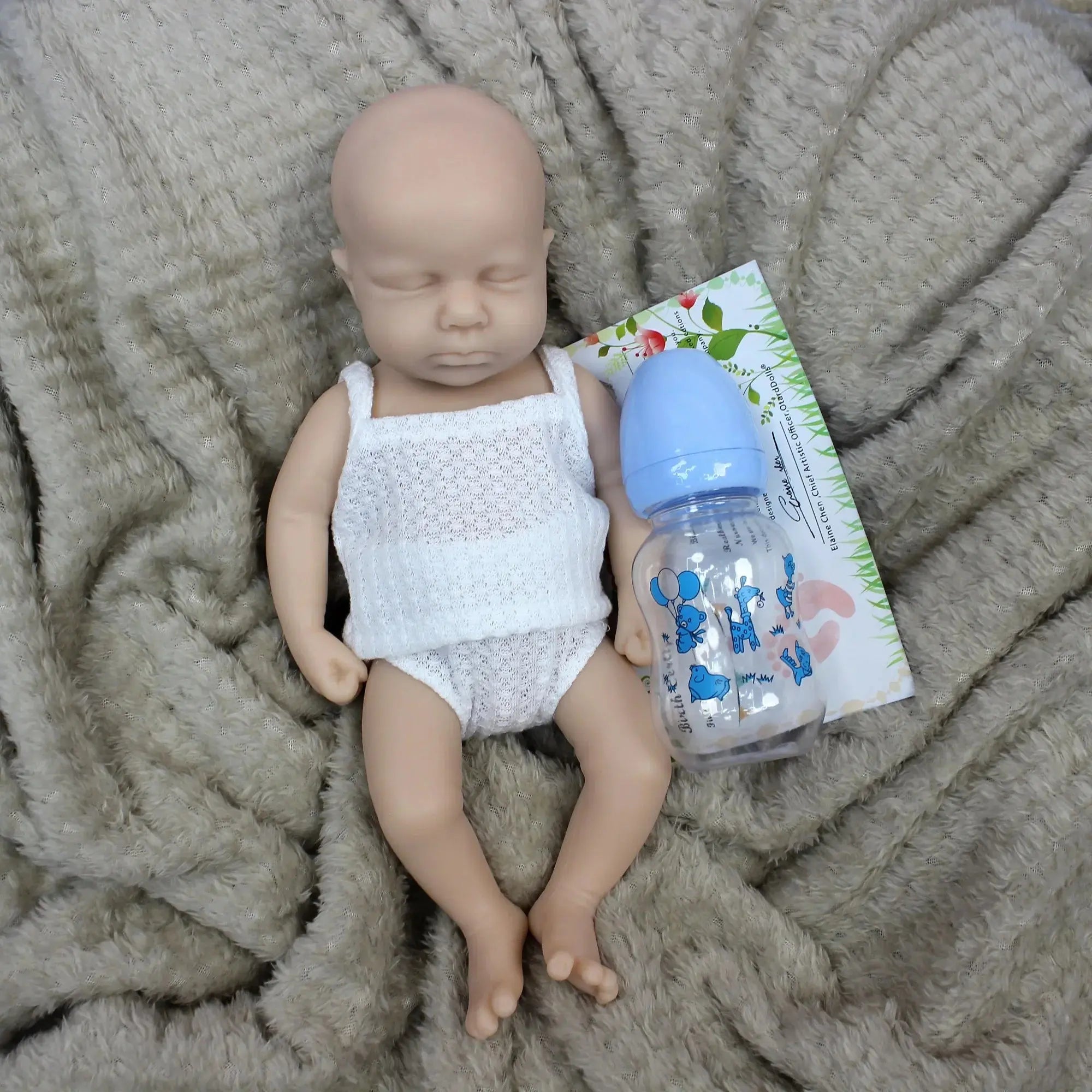 Image of Reborn Baby Dolls 33Cm Open Mount Reborn Dolls Unpainted Loulou Full
