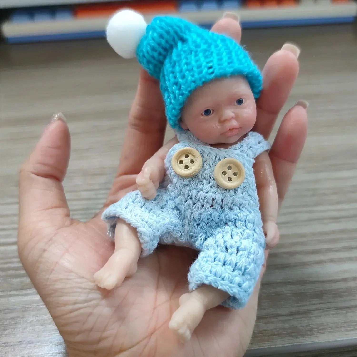 Image of Reborn Baby Dolls Sleeping Silicone Full Body Boy 4.5Inch Miniature