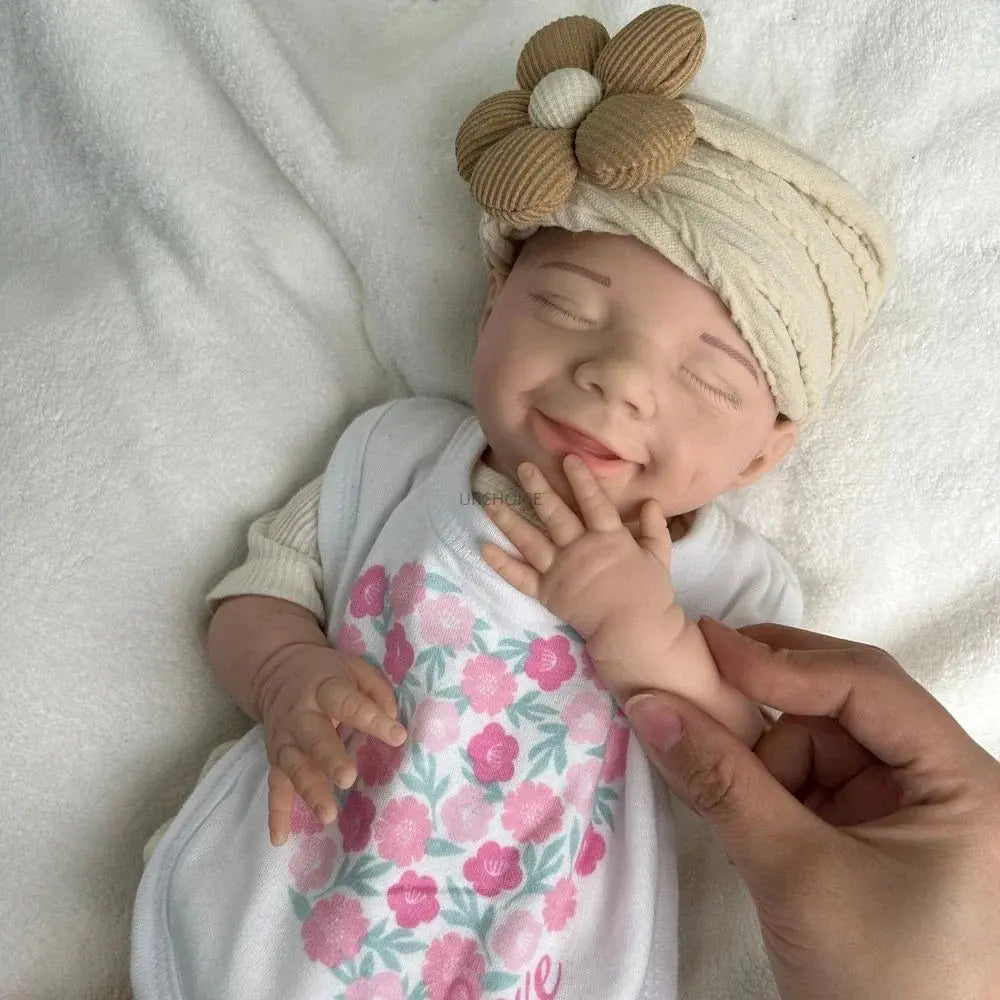 Image of Reborn Baby Dolls Handmade 45Cm Flexible Silicone Reborn Baby Girl