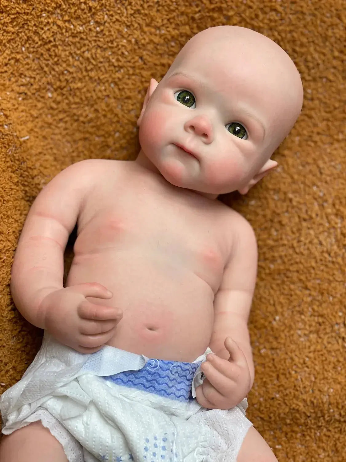 Image of Reborn Baby Dolls 18Inch Can Open Mouth Solid Silicone Bebe Reborn