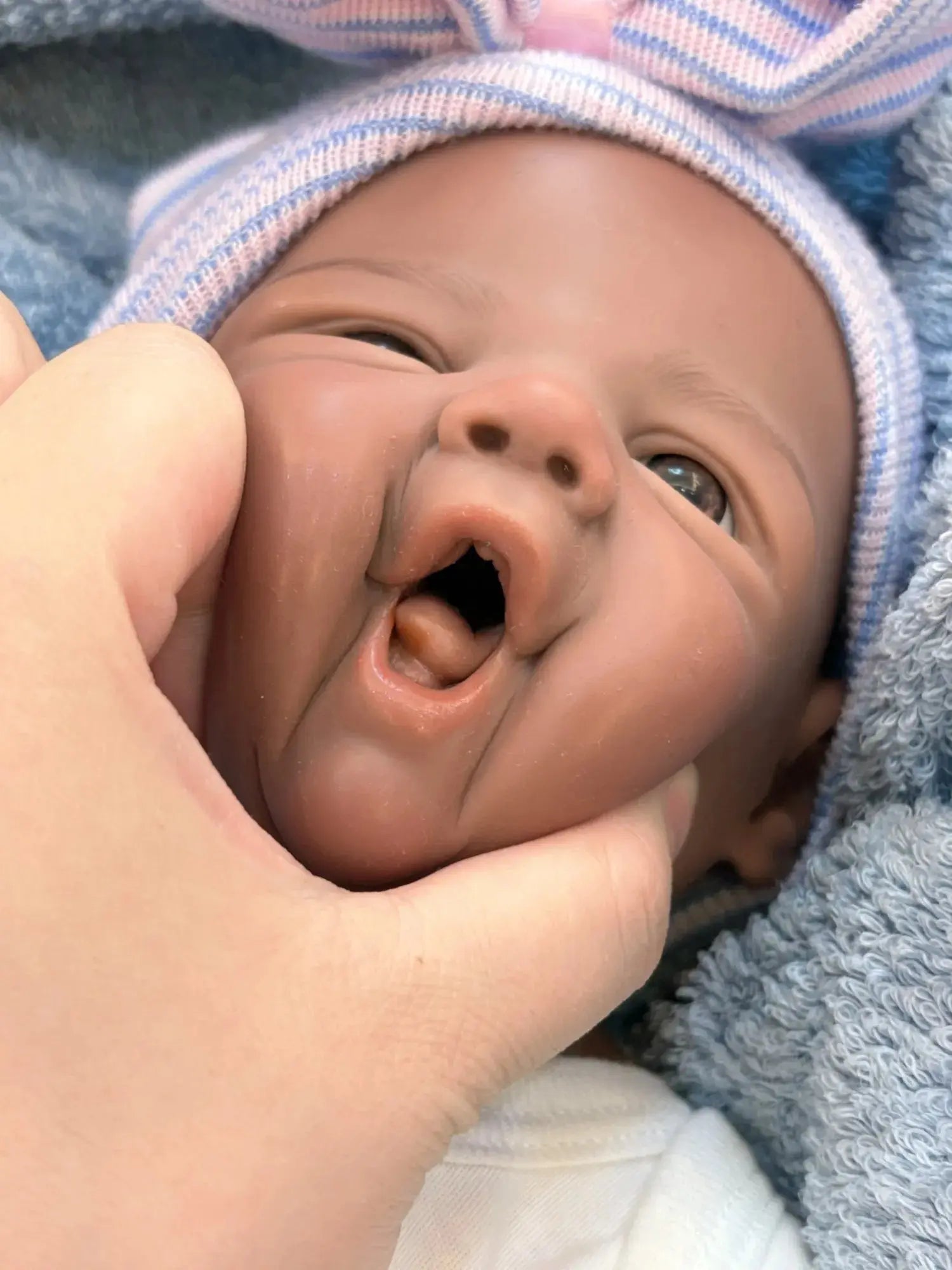 Image of Reborn Baby Dolls 18Inch Dark Skin African Girl Vivienne Reborn Doll