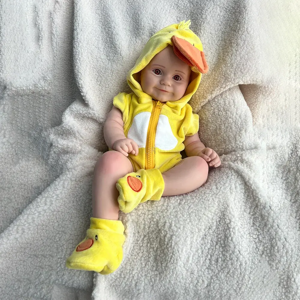 Image of Reborn Baby Dolls Soft Stretchy Blank Silicone Doll 50Cm 20" Reborn