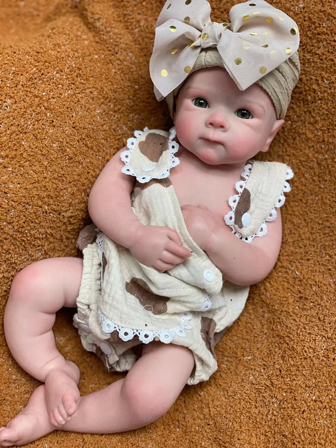 Image of Reborn Baby Dolls 18Inch Can Open Mouth Solid Silicone Bebe Reborn
