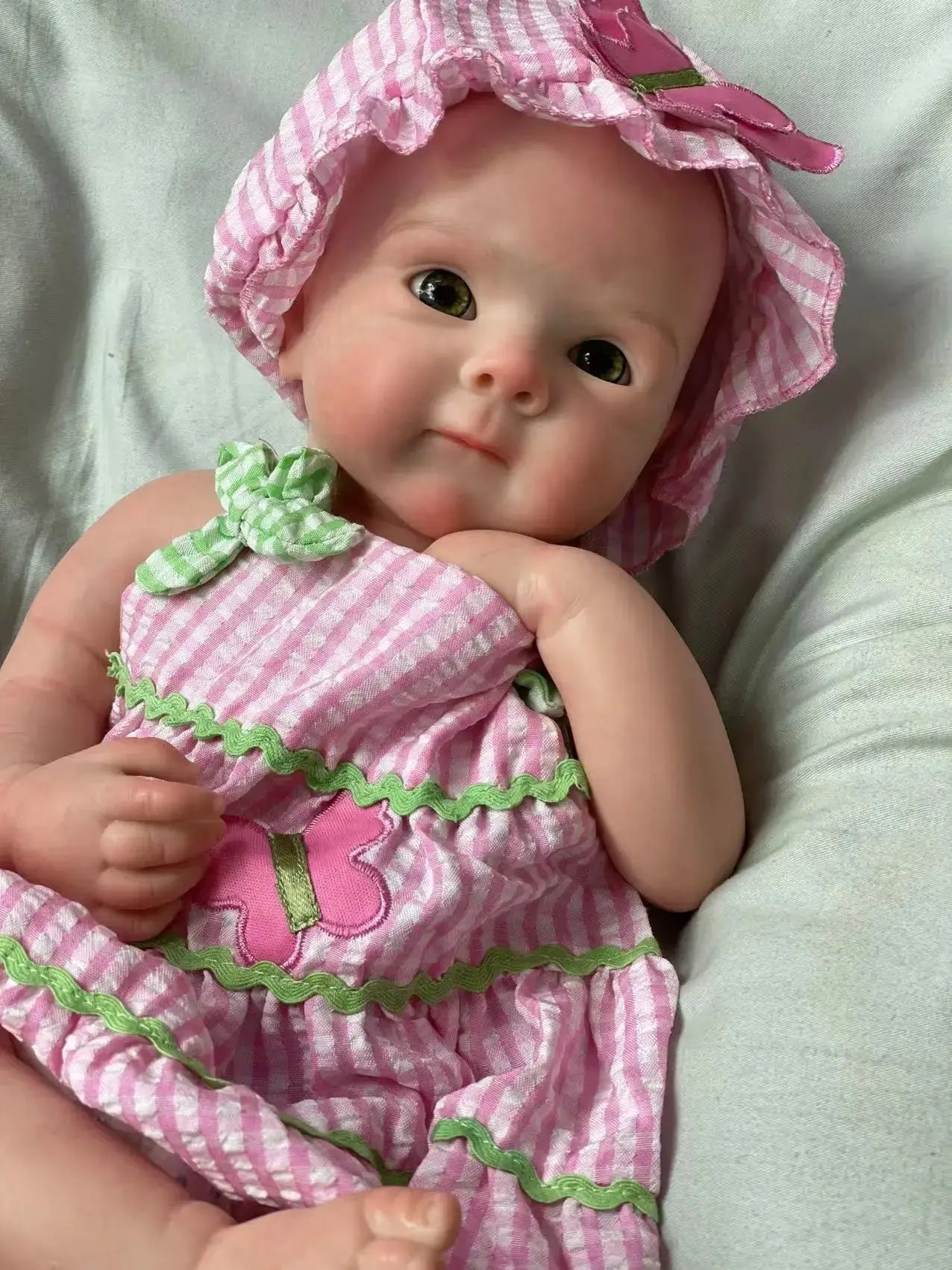 Image of Reborn Baby Dolls 18Inch Can Open Mouth Solid Silicone Bebe Reborn