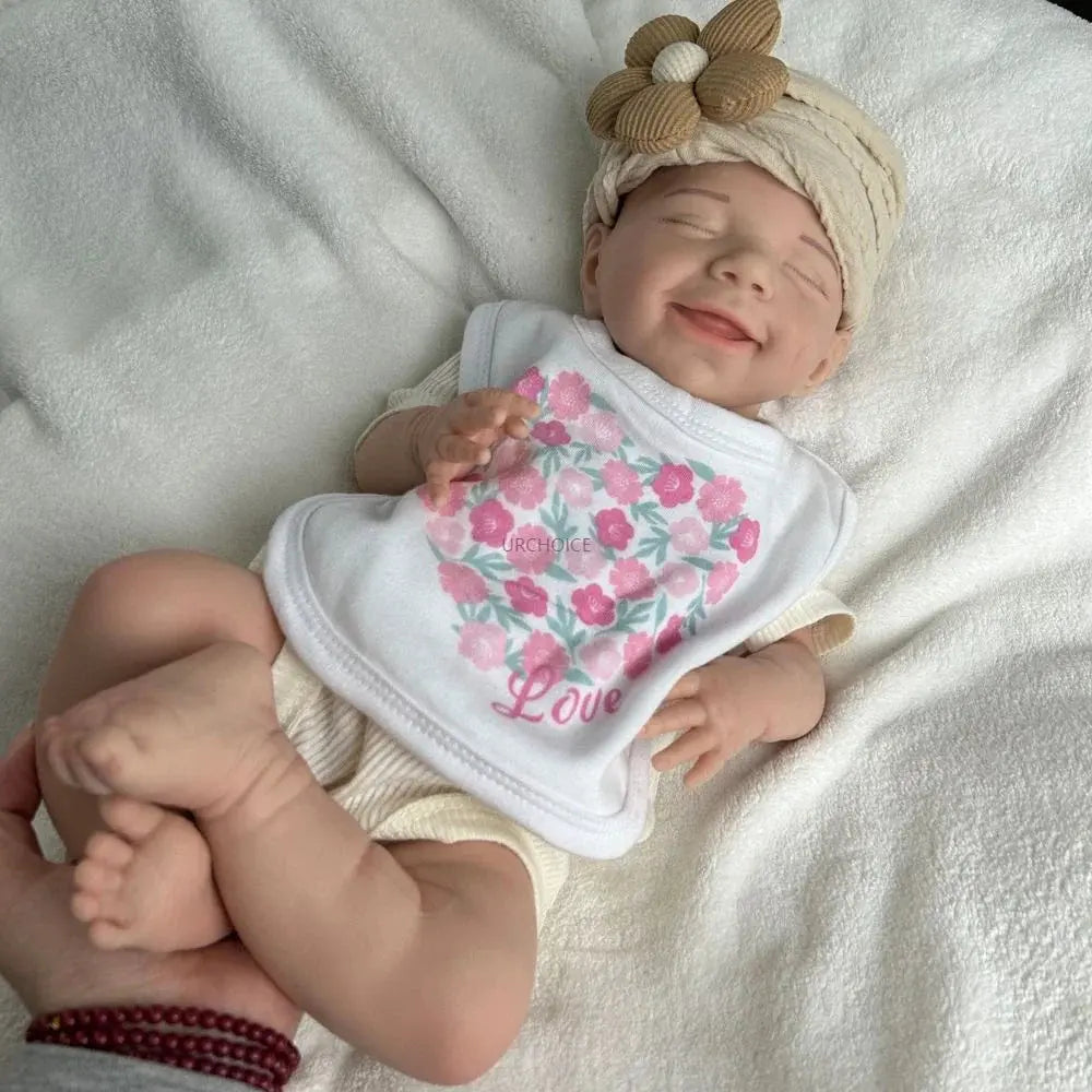 Image of Reborn Baby Dolls Handmade 45Cm Flexible Silicone Reborn Baby Girl