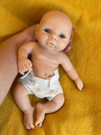 Image of Reborn Baby Dolls 25Cm Reborn Dolls Dark Skin Full Body Soft Solid
