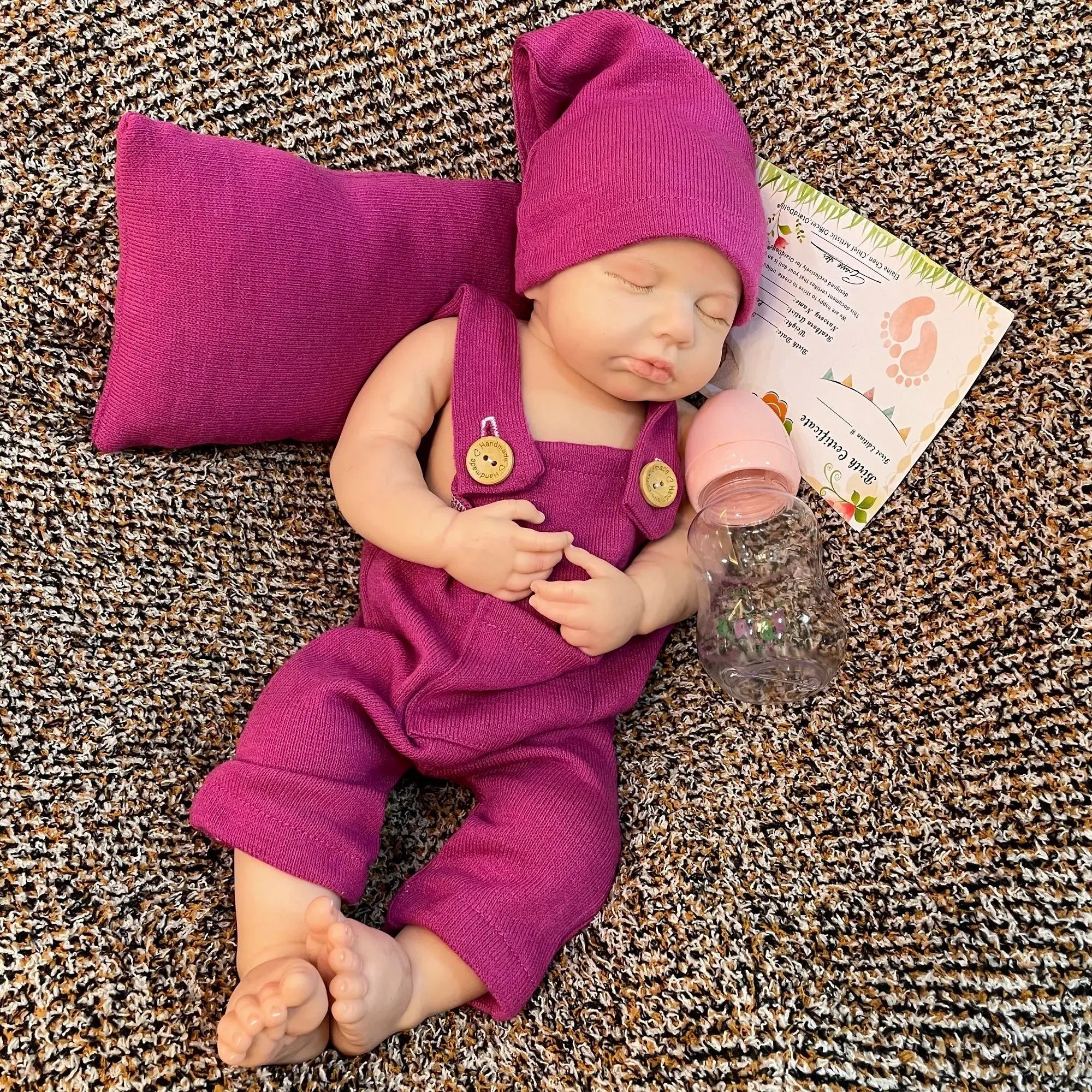 Image of Reborn Baby Dolls 45Cm Boy/Girl Loulou All Silicone Reborn Doll