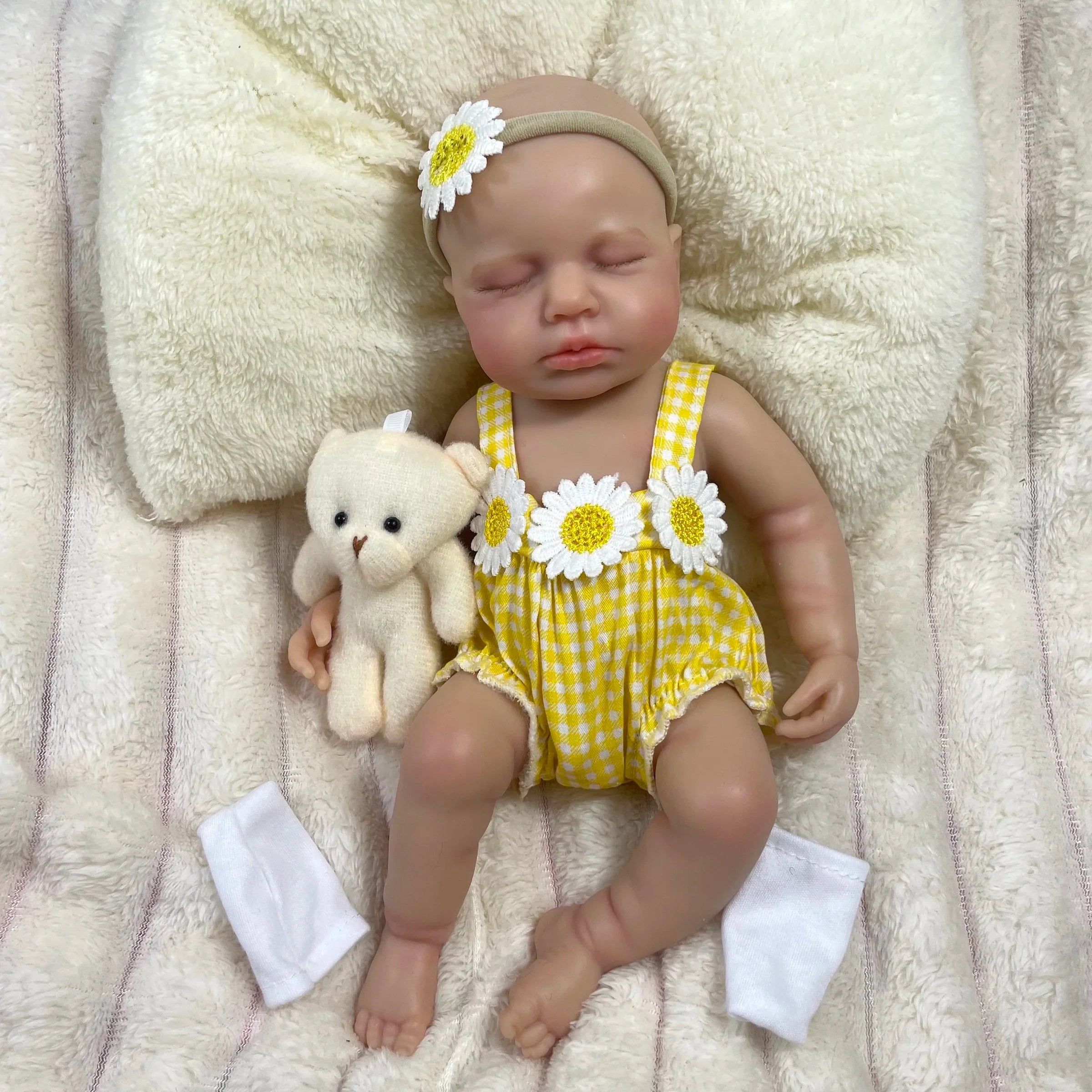 Image of Reborn Baby Dolls Mini 33Cm Full Solid Silicone Reborn Baby Doll