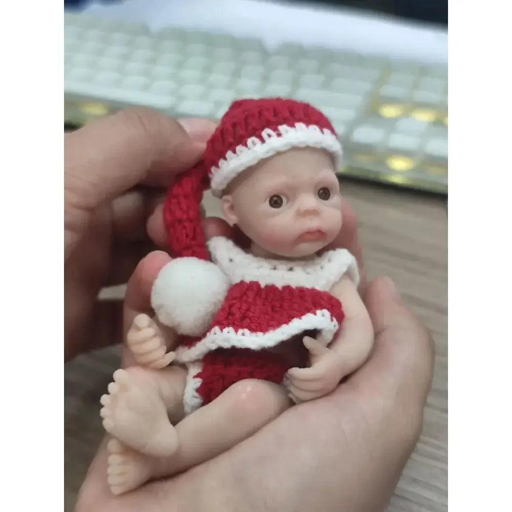 Image of Reborn Baby Dolls 4.5 Inch Miniature Babies Full Silicone Reborn Baby