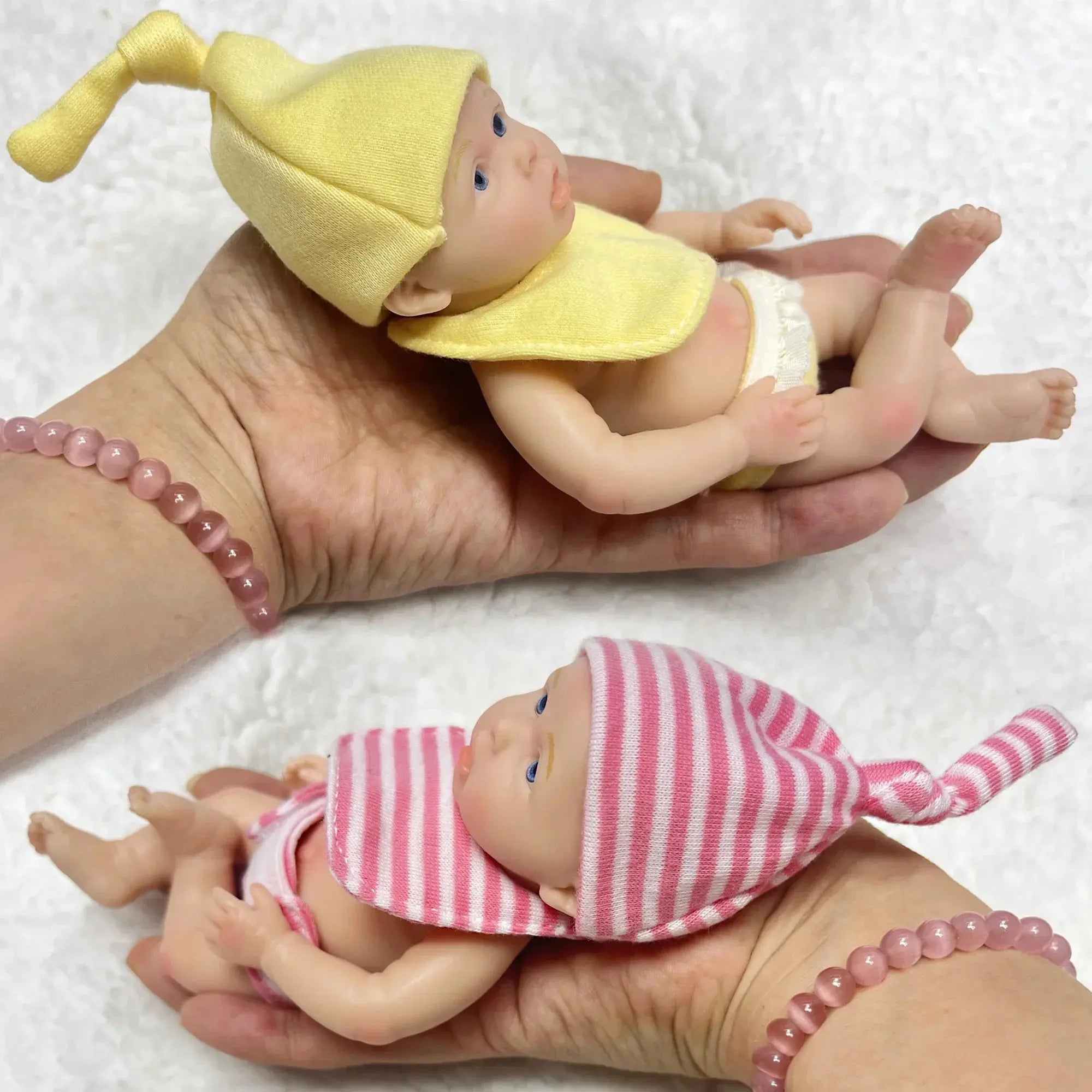 Image of Reborn Baby Dolls 6Inch /15Cm Mini Adorable Whole Solid Silicone