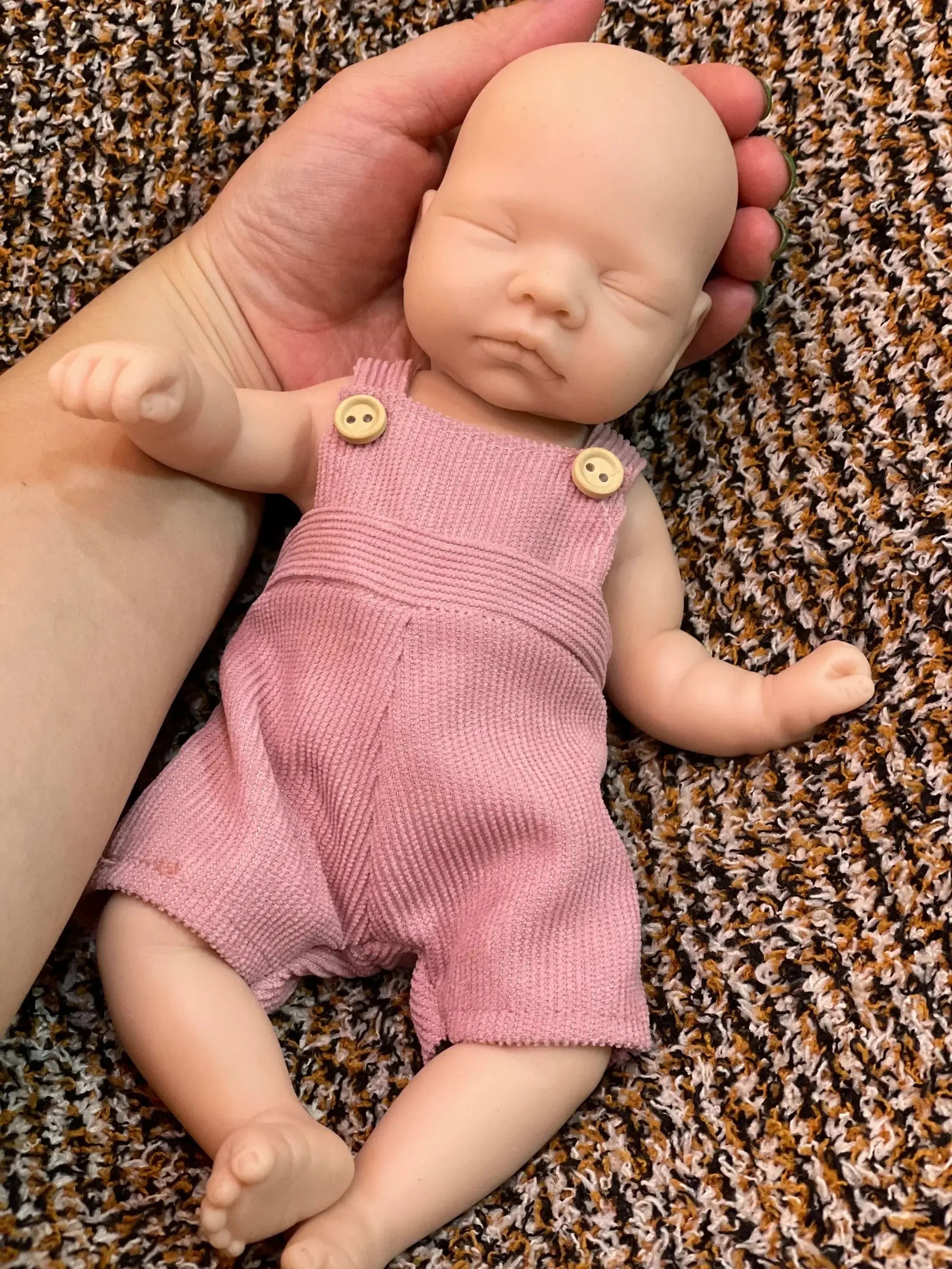 Image of Reborn Baby Dolls 25Cm Unpainted Silicone Girls Whole Body Soft Solid