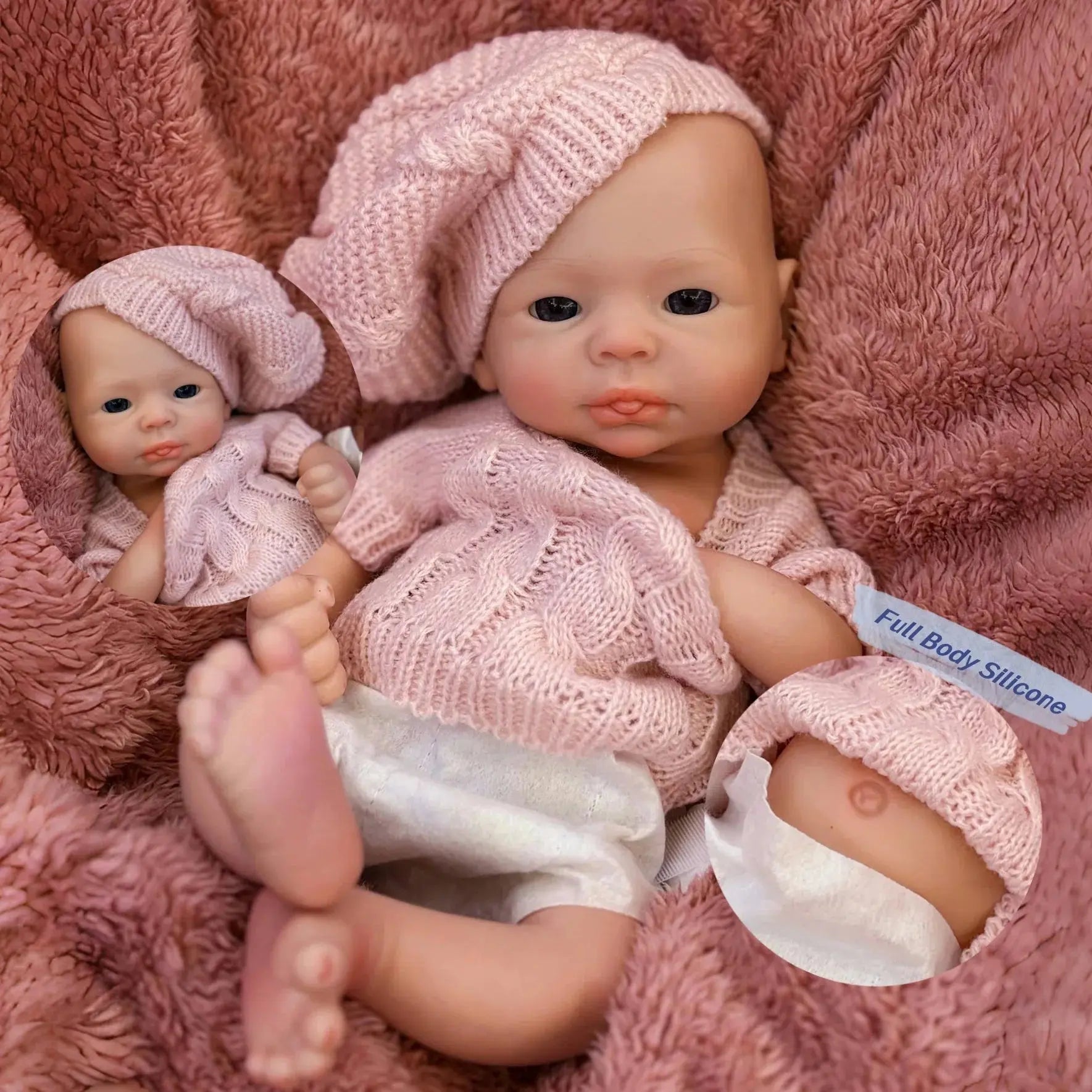 Image of Reborn Baby Dolls 13Inch Painted Reborn Baby Dolls Cute Girl Whole