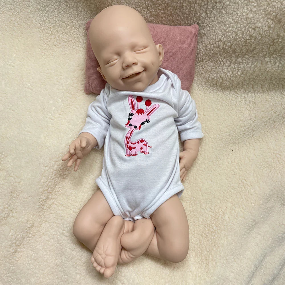 Image of Reborn Baby Dolls 100% Whole Body Silicone Reborn Baby Girl April