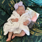 Image of Reborn Baby Dolls 18Inch Dark Skin Can Open Mouth Pascale Solid Bebe