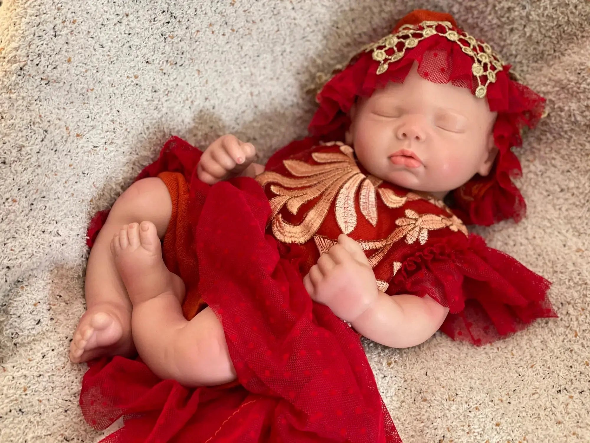 Image of Reborn Baby Dolls 3 Styles/45Cm Close Eyes Bebe Reborn Girl Soft