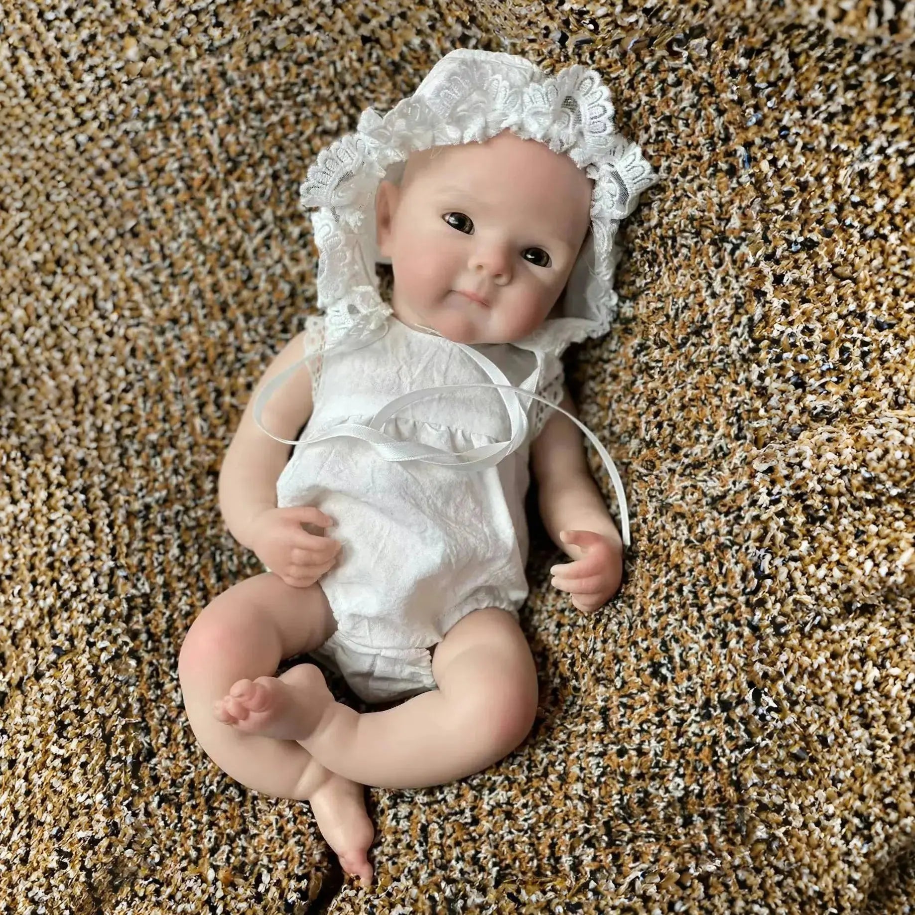 Image of Reborn Baby Dolls 13Inch Girl Bettie Full Body Soft Solid Silicone