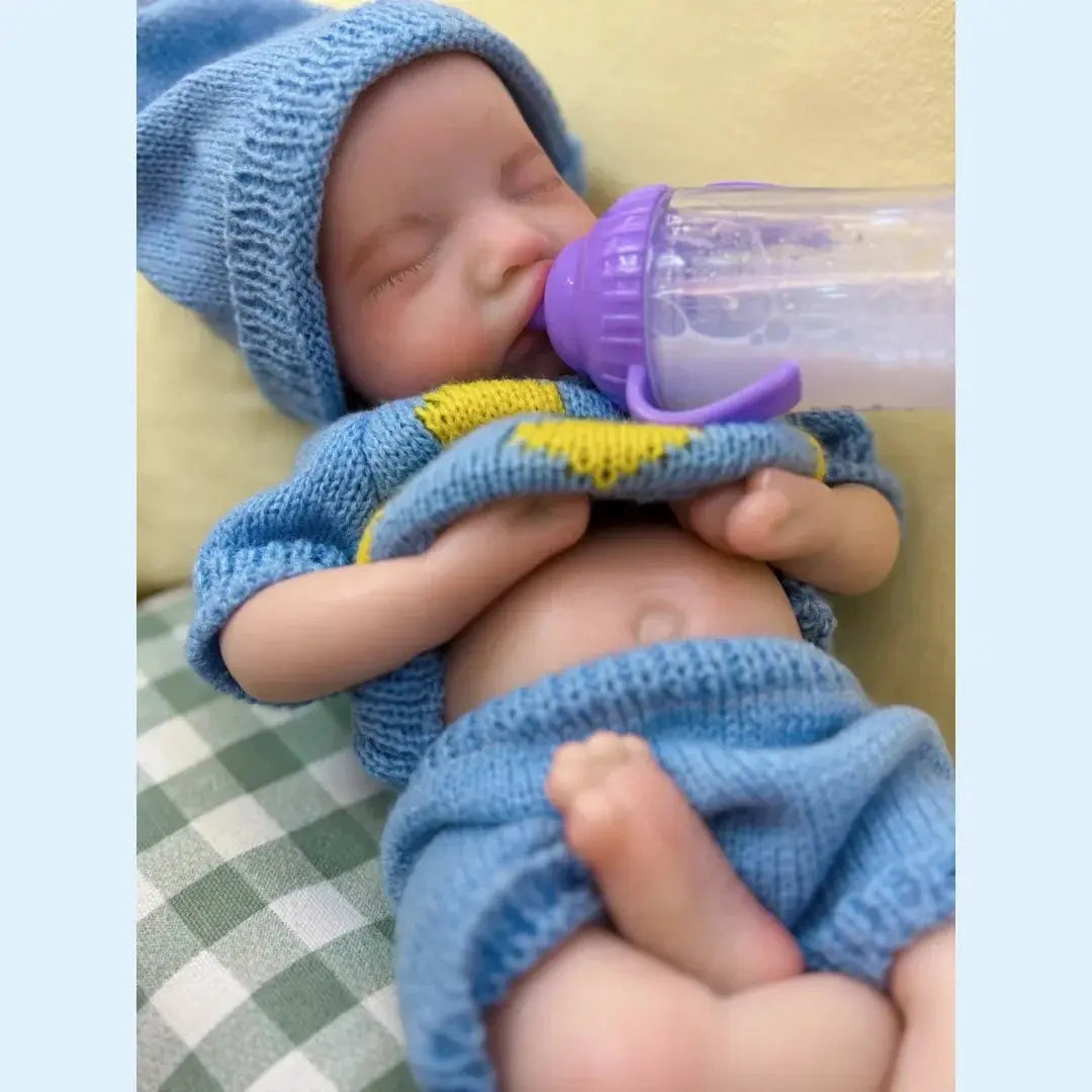 Image of Reborn Baby Dolls 13Inch Close Eyes & Open Mouth Levi Full Body