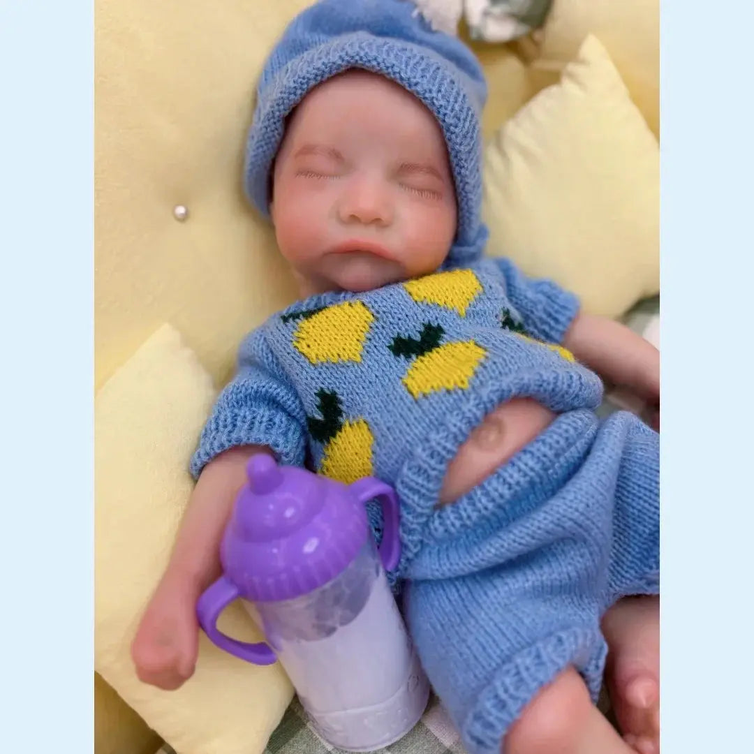 Image of Reborn Baby Dolls 13Inch Close Eyes & Open Mouth Levi Full Body