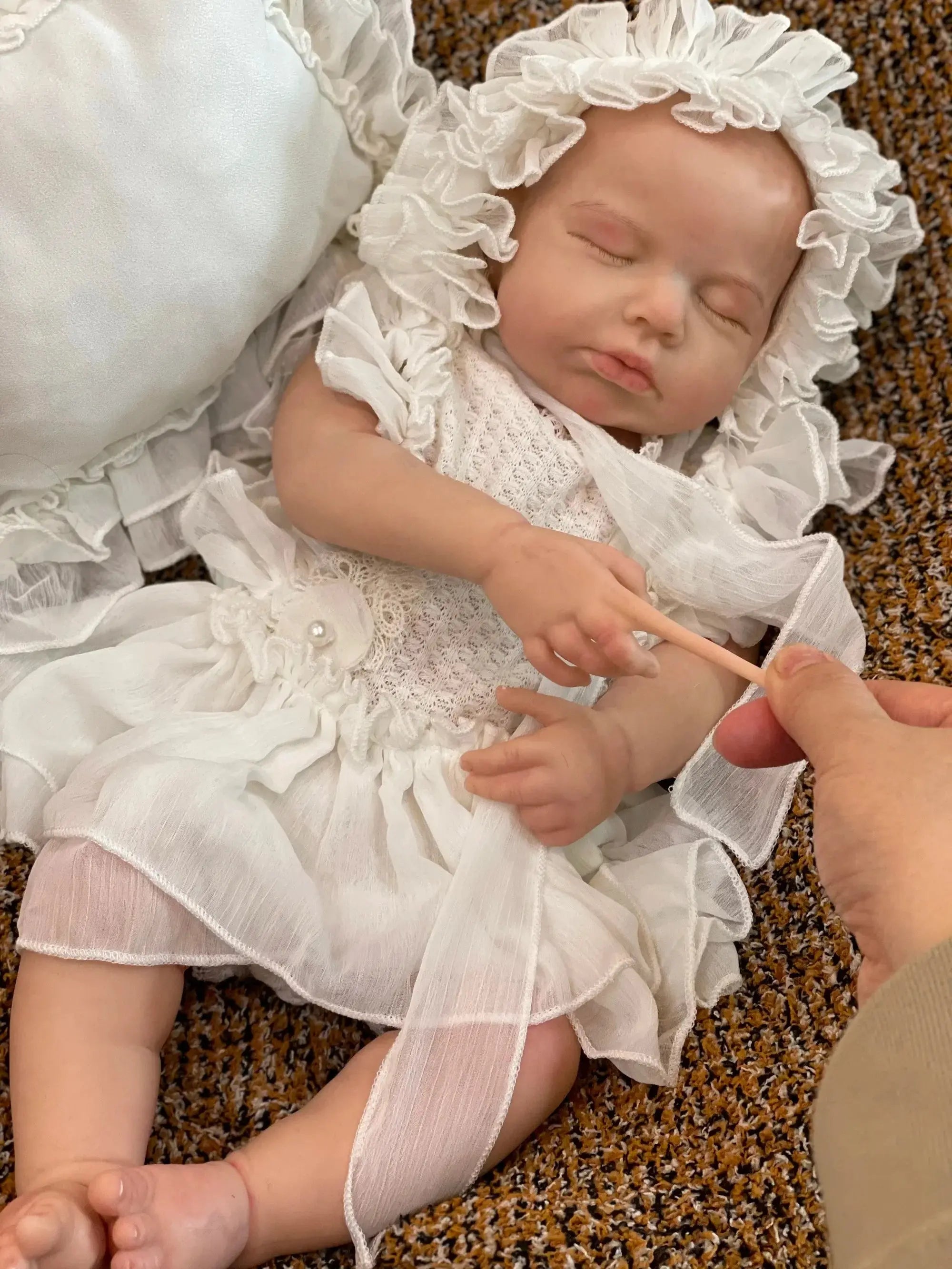 Image of Reborn Baby Dolls 45Cm Boy/Girl Loulou All Silicone Reborn Doll