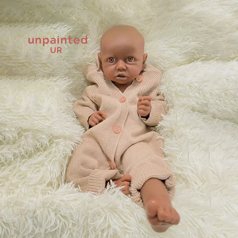 Image of Reborn Baby Dolls Full Platinum Silicone Body Baby Black Girl Reborn