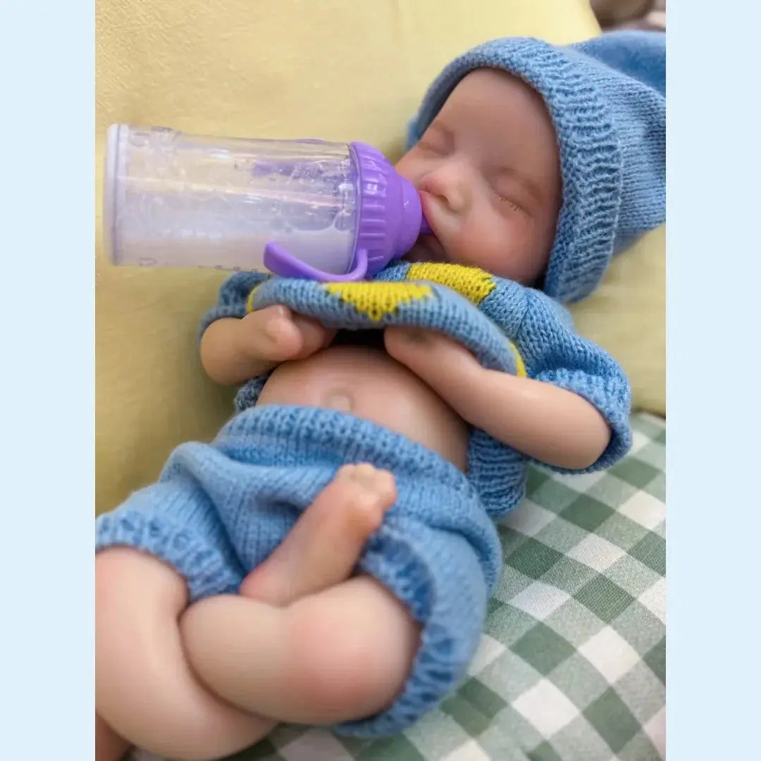 Image of Reborn Baby Dolls 13Inch Close Eyes & Open Mouth Levi Full Body