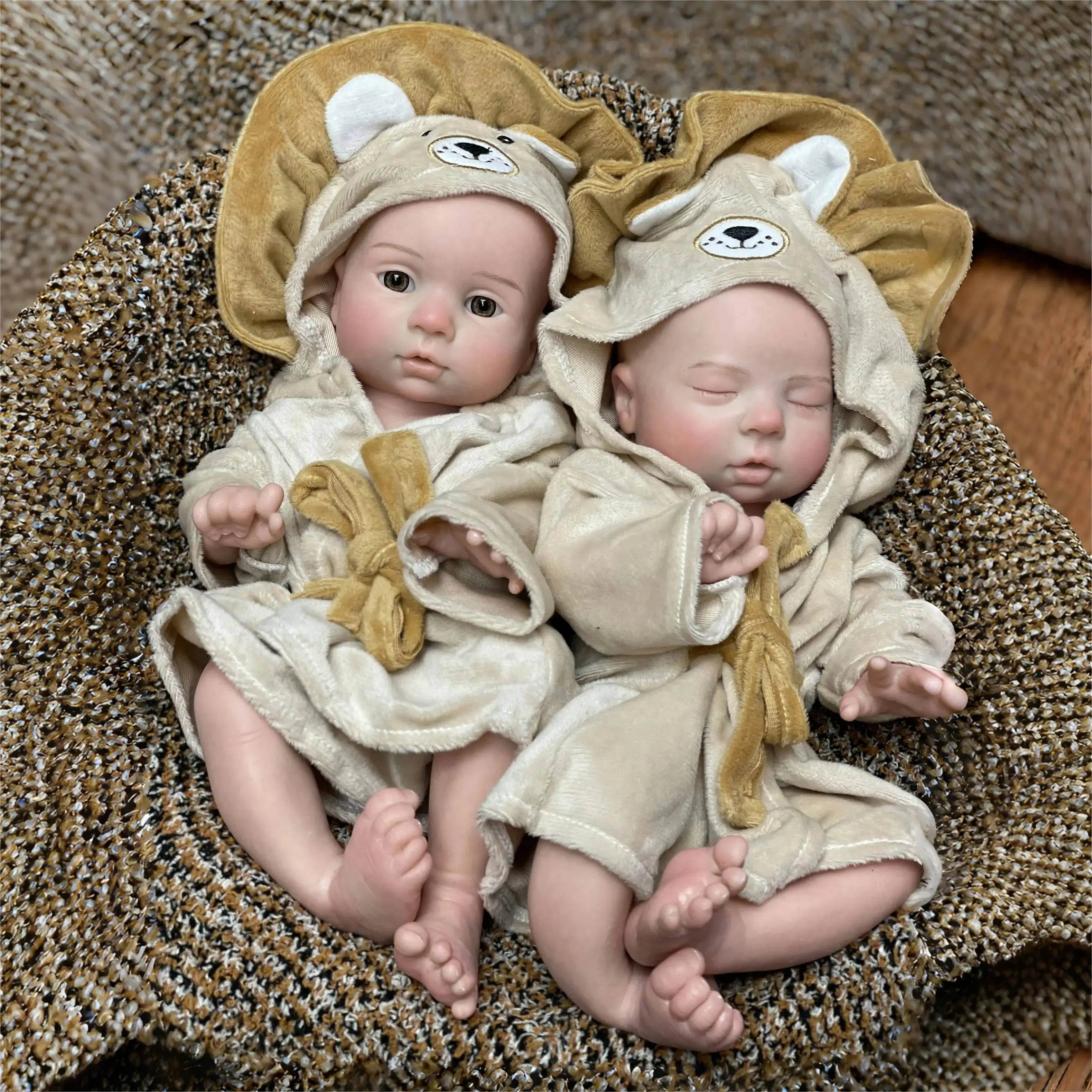Image of Reborn Baby Dolls 13Inch All Silicone Girls Bebe Reborn Painted Full