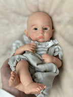 Image of Reborn Baby Dolls 33Cm Painted Cameron Solid Silicone Bebe Reborn