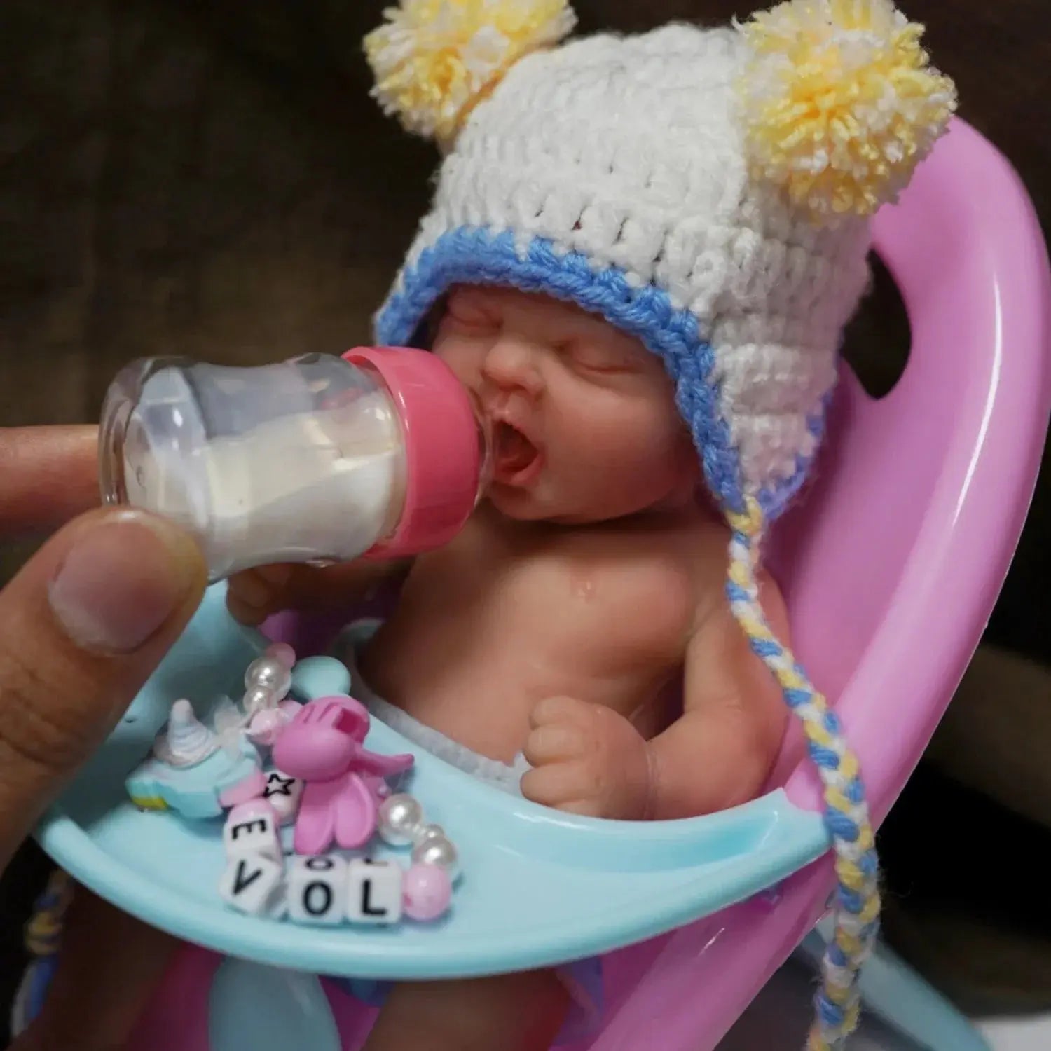 Image of Reborn Baby Dolls 7" Girl Micro Preemie Full Body Silicone Baby Doll