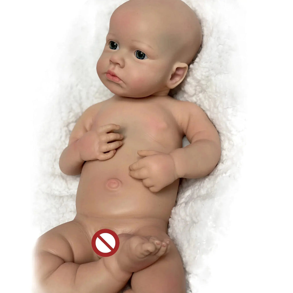 Image of Reborn Baby Dolls 45Cm Boy Loulou Bebê Reborn De Silicone
