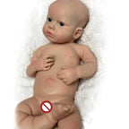 Image of Reborn Baby Dolls 45Cm Boy Loulou Bebê Reborn De Silicone