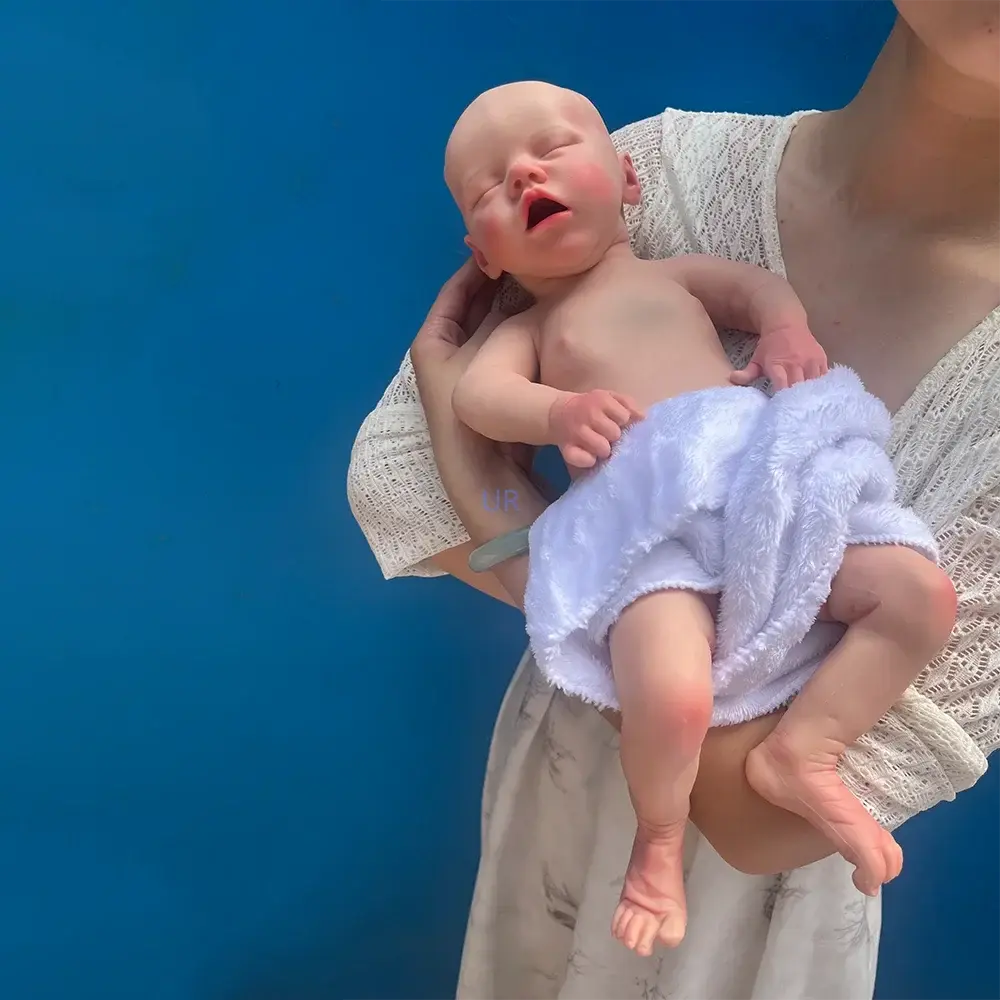 Image of Reborn Baby Dolls Sleeping Open Mouth Girl Artist Painted Collector