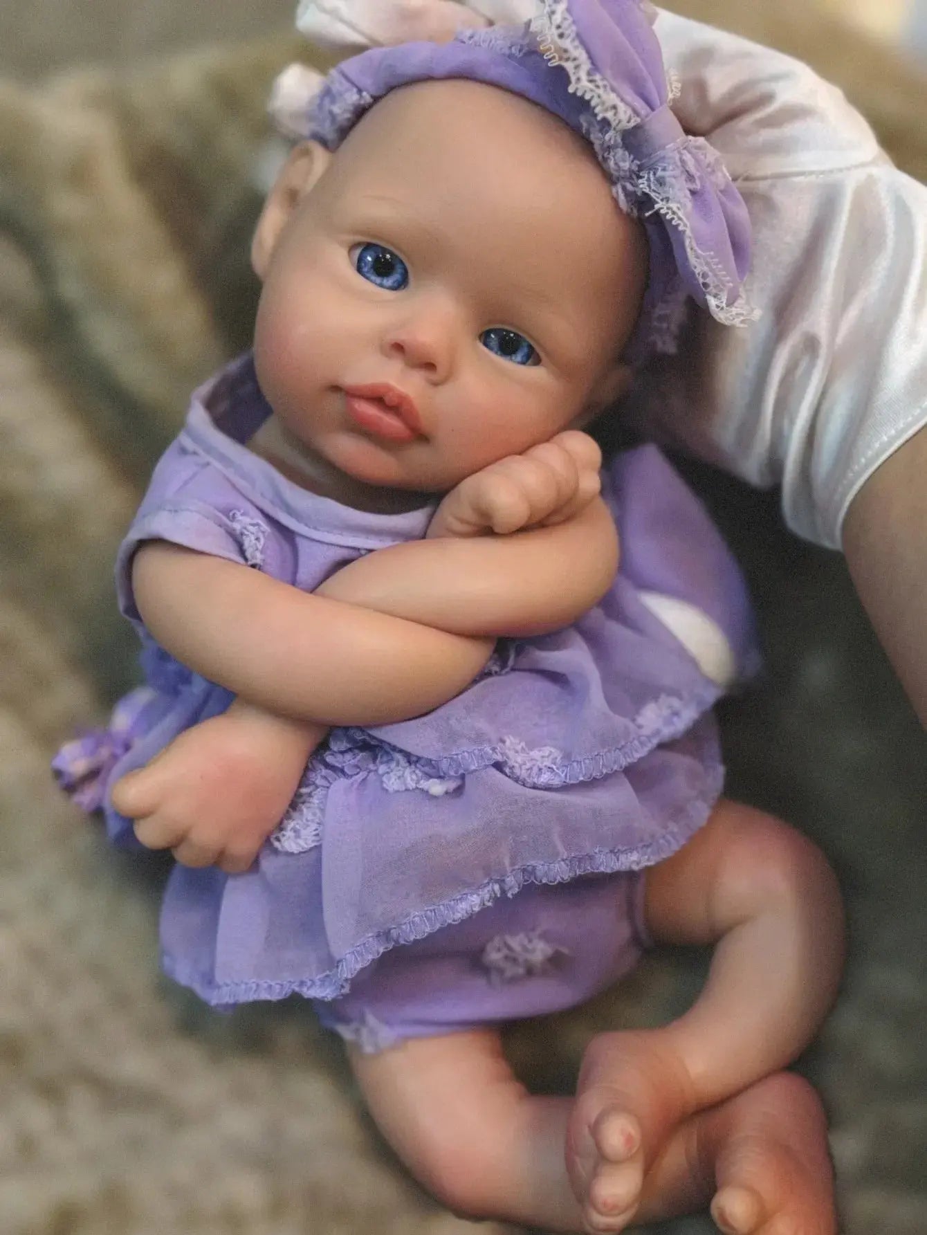 Image of Reborn Baby Dolls 13 Inch Full Body Soft Silicone Girl Reborn Doll