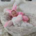 Image of Reborn Baby Dolls Silicone Full Body 4.5 Inch Open Eyes Soft Body