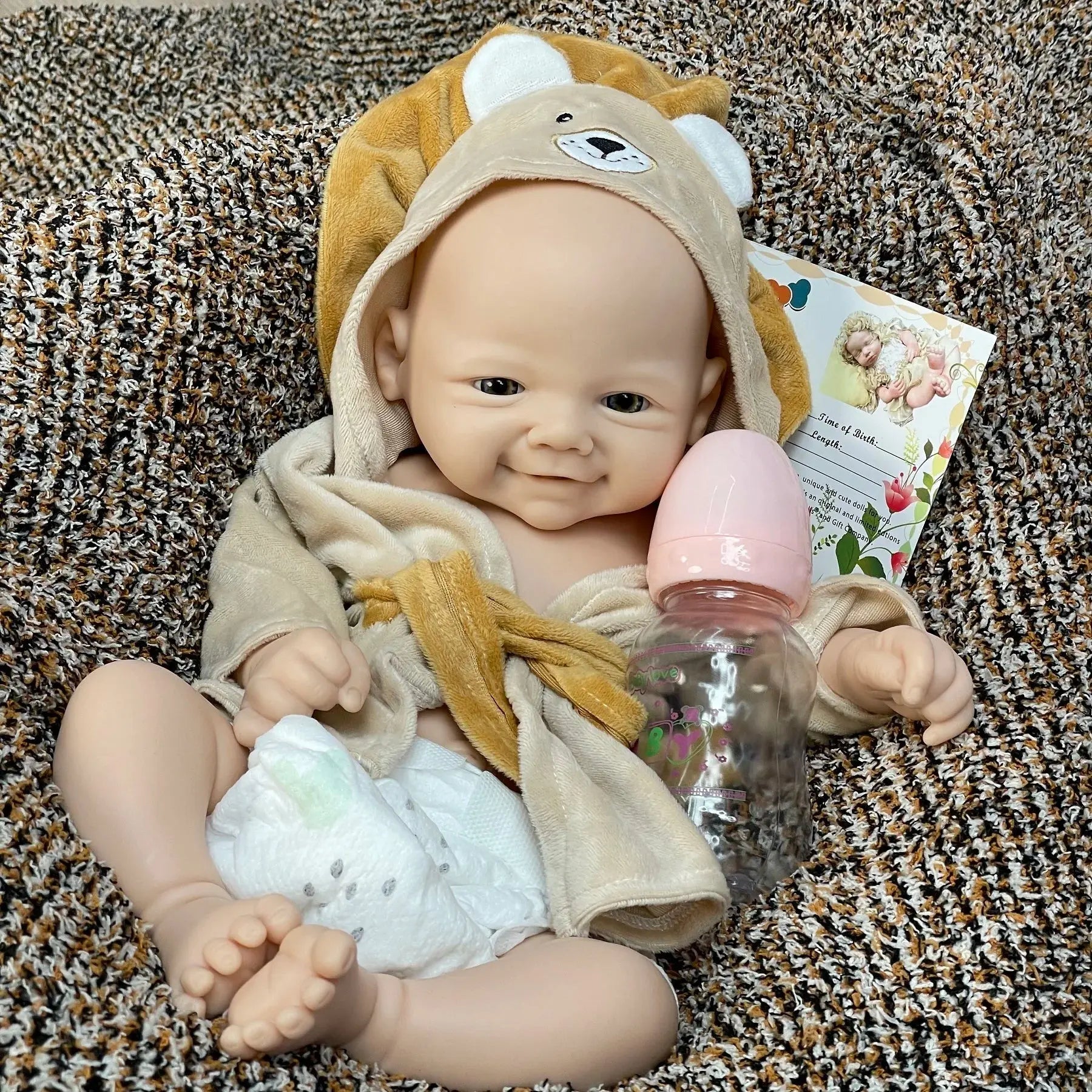Image of Reborn Baby Dolls 18Inch/2 Styles Unpained Vivienne Full Body Solid