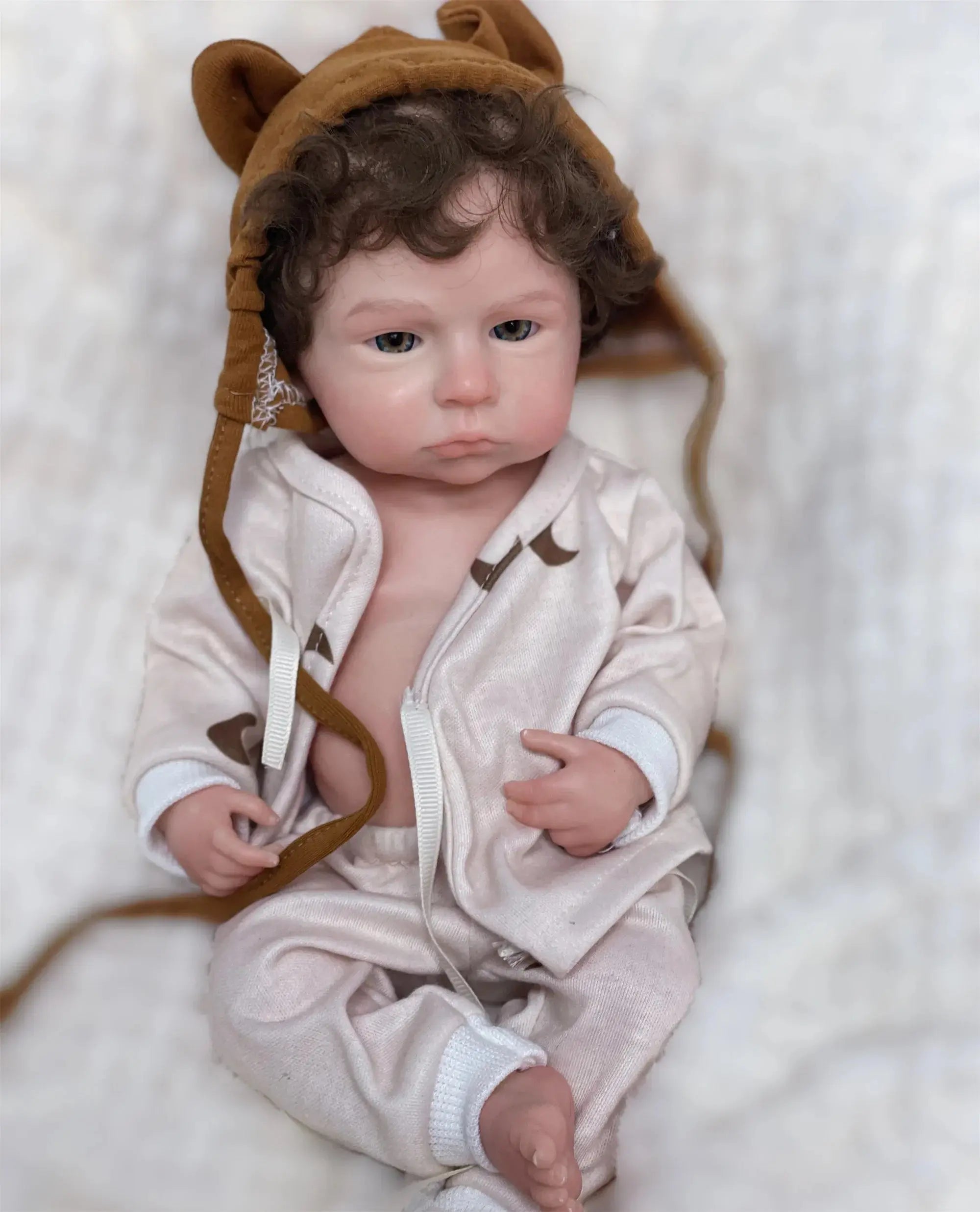Image of Reborn Baby Dolls 33Cm Painted/Unpainted Silicone Boy Bebe Reborn
