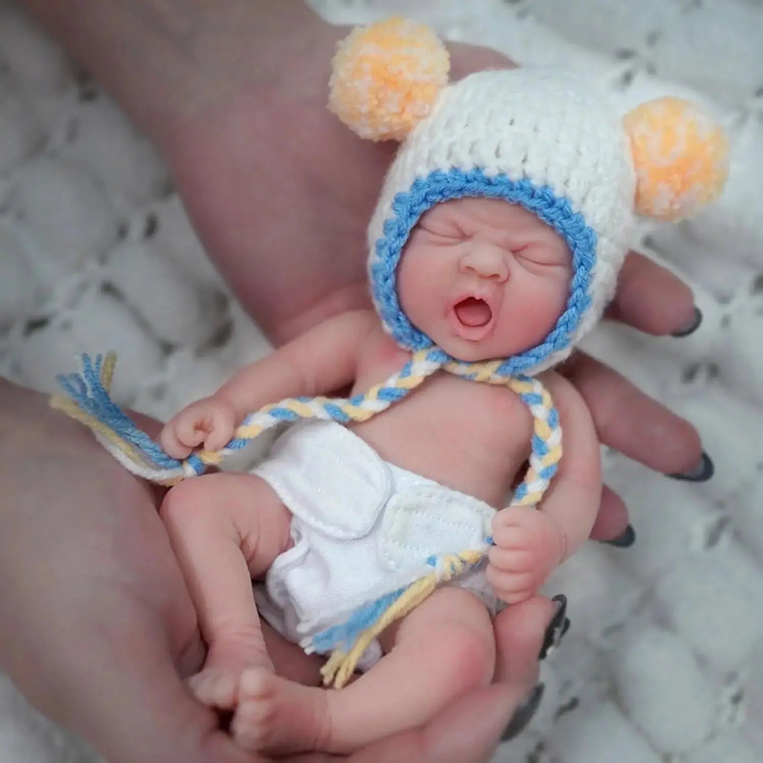 Image of Reborn Baby Dolls 7Inch Full Body Silicone Baby Dolls Boy，Mini