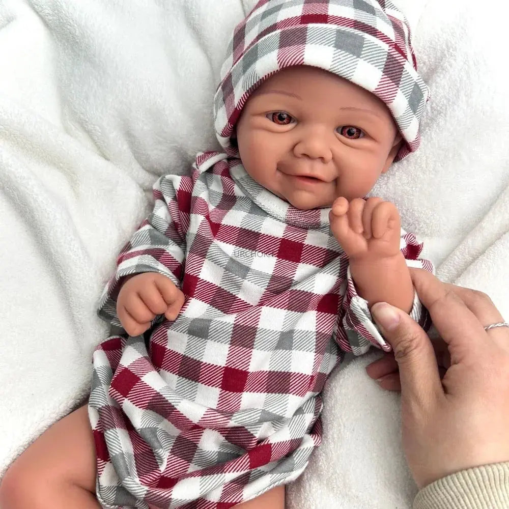 Image of Reborn Baby Dolls 17Inch Baby Girl Vivienne Realistic Details &