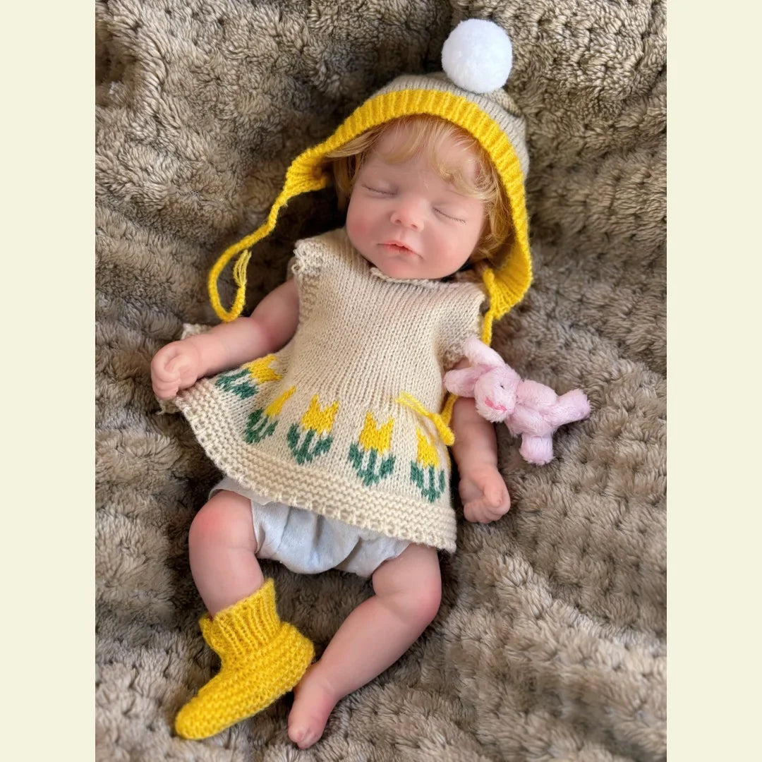 Image of Reborn Baby Dolls 10Inch Can Open Mouth Full Body Silicone Reborn