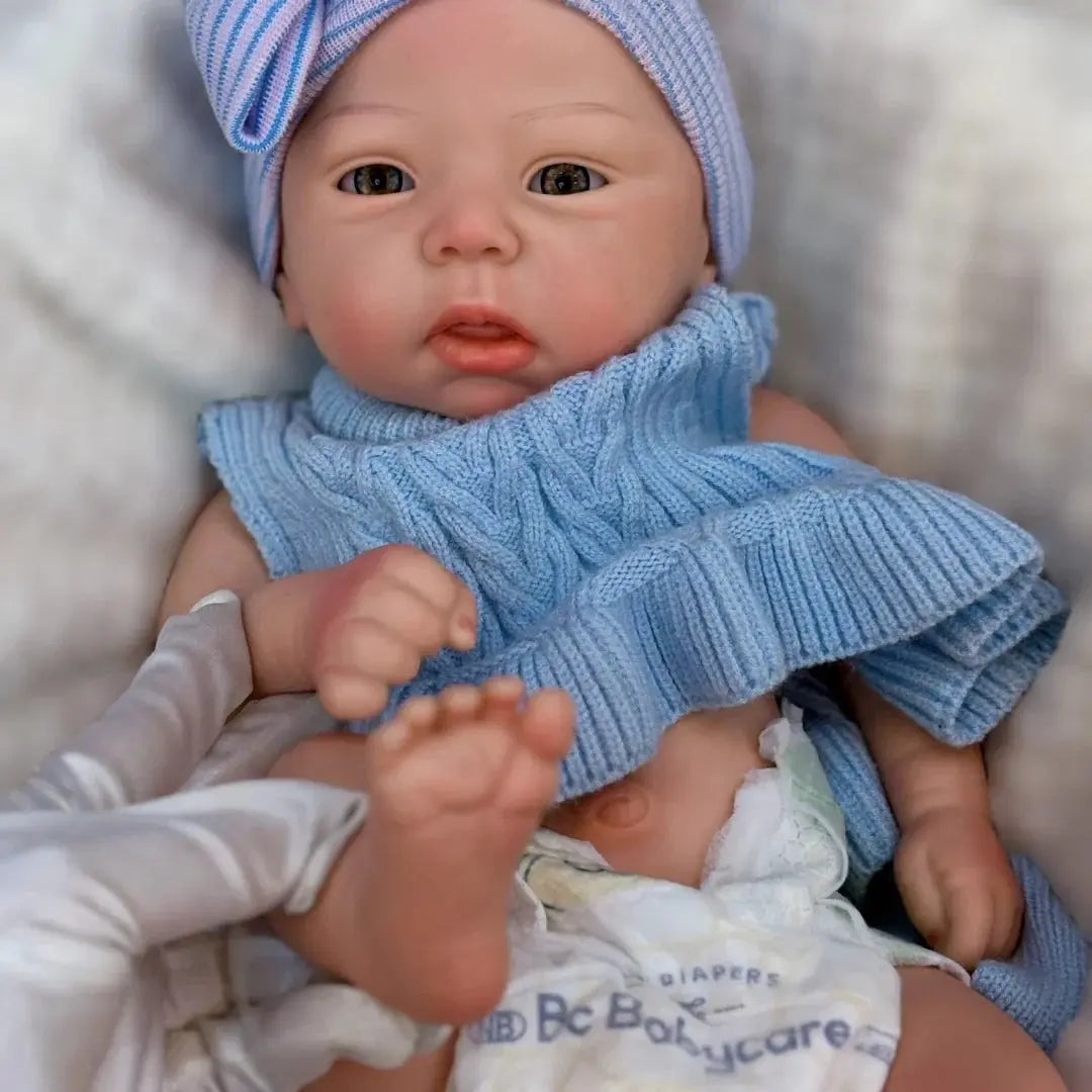 Image of Reborn Baby Dolls 45Cm Can Open Mouth & Washable Silicone Bebe Reborn