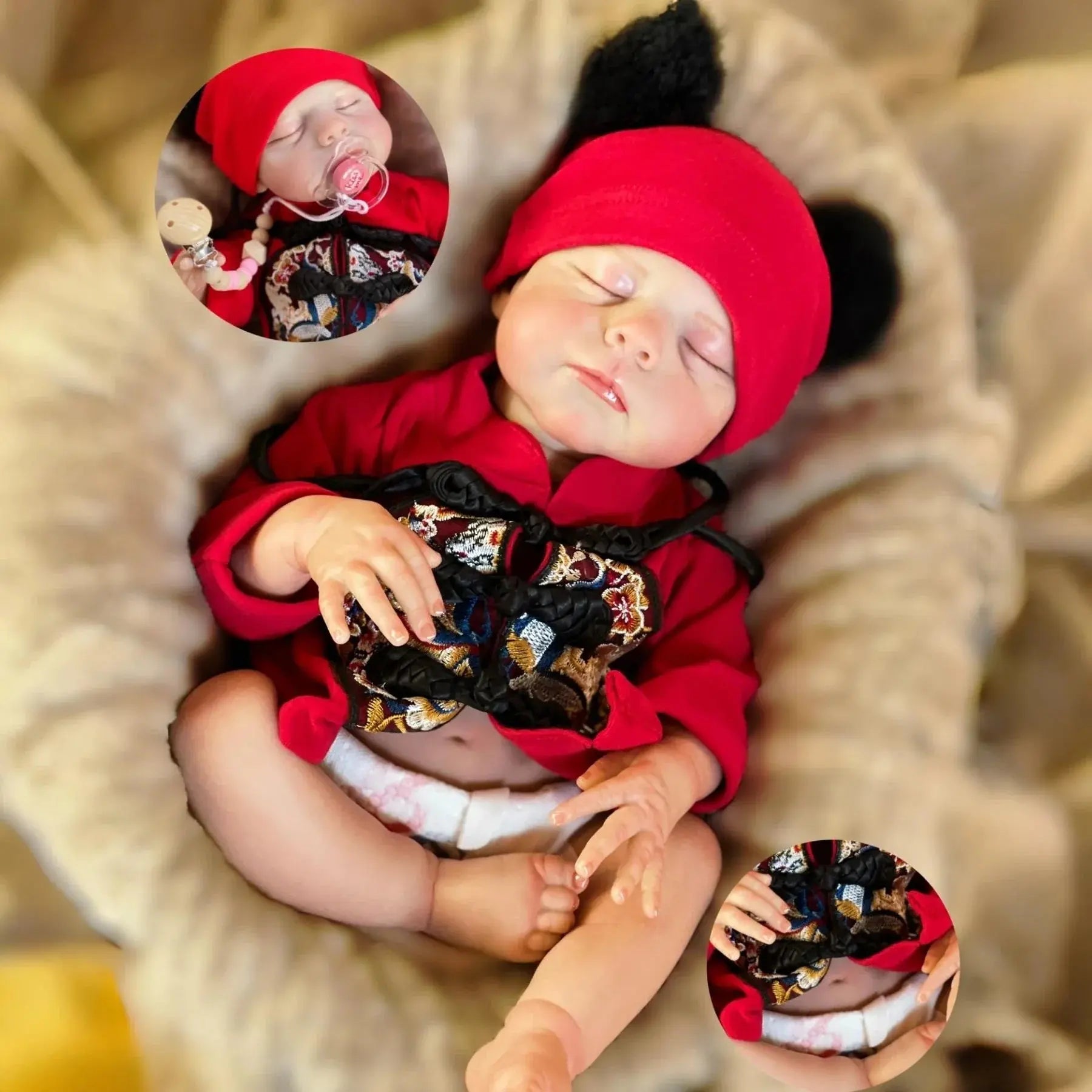 Image of Reborn Baby Dolls 47Cm Washable Eric Bebe Reborn Girl With Painted