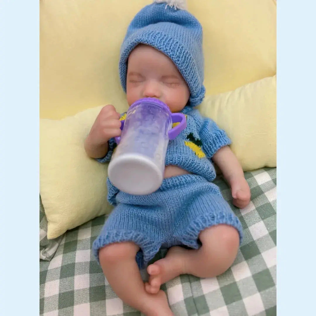 Image of Reborn Baby Dolls 13Inch Close Eyes & Open Mouth Levi Full Body
