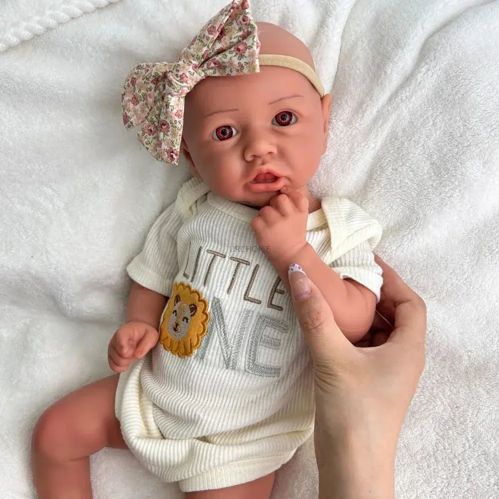 Image of Reborn Baby Dolls Lifelike Details 18Inch Full Body Solid Baby Girl