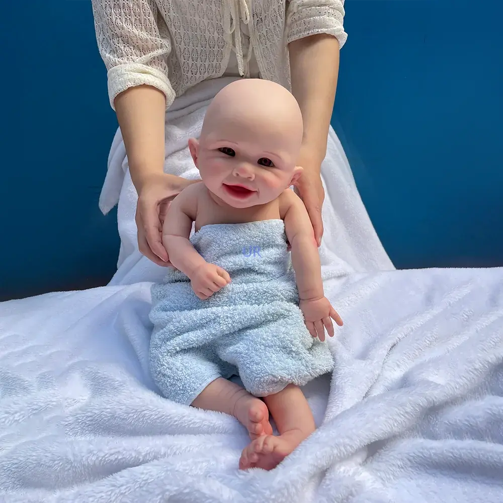 Image of Reborn Baby Dolls Kids Xmas Gift 19 Inch Silicone Reborn Baby Toy