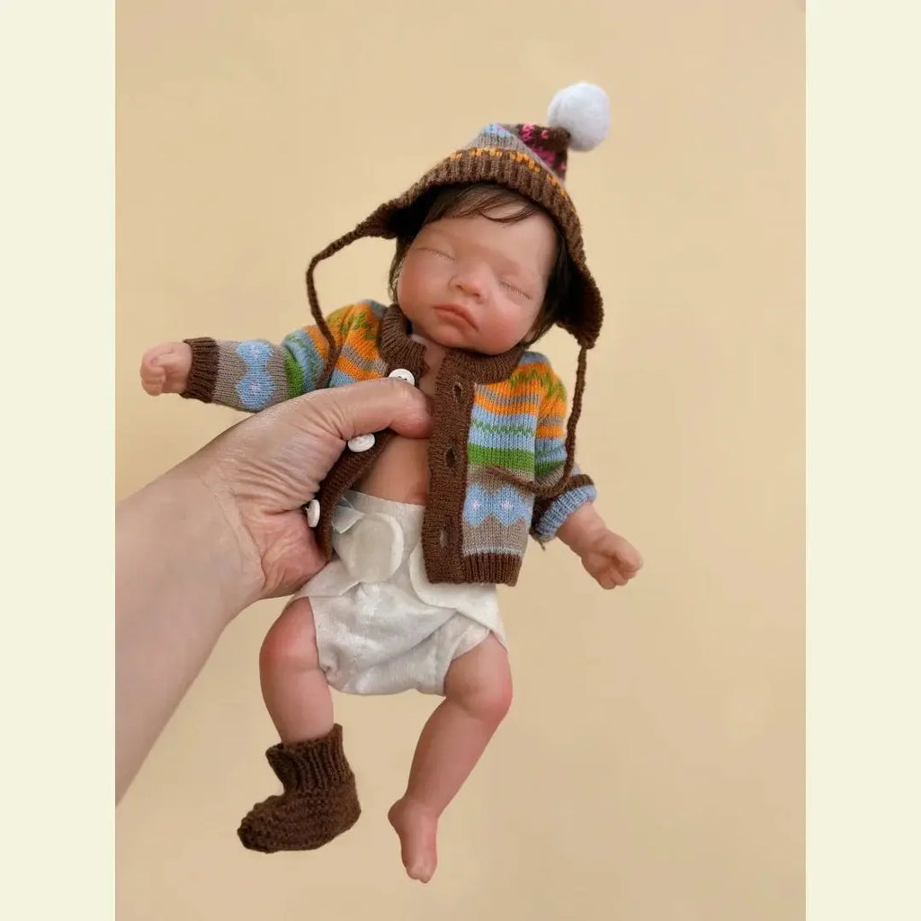 Image of Reborn Baby Dolls 10Inch Waterproof Full Body Solid Silicone Bébé