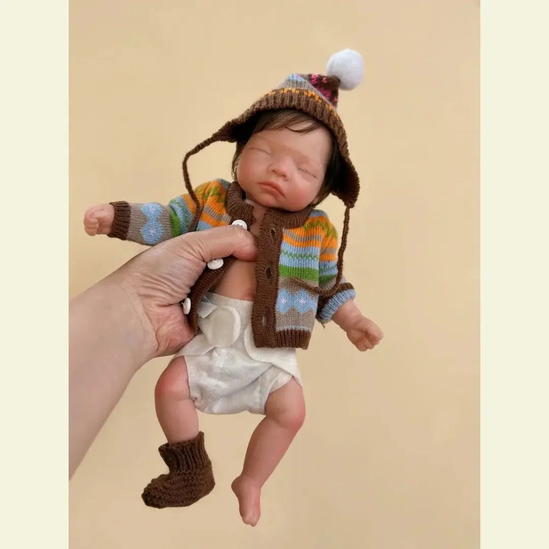 Image of Reborn Baby Dolls 10Inch Waterproof Full Body Solid Silicone Bébé