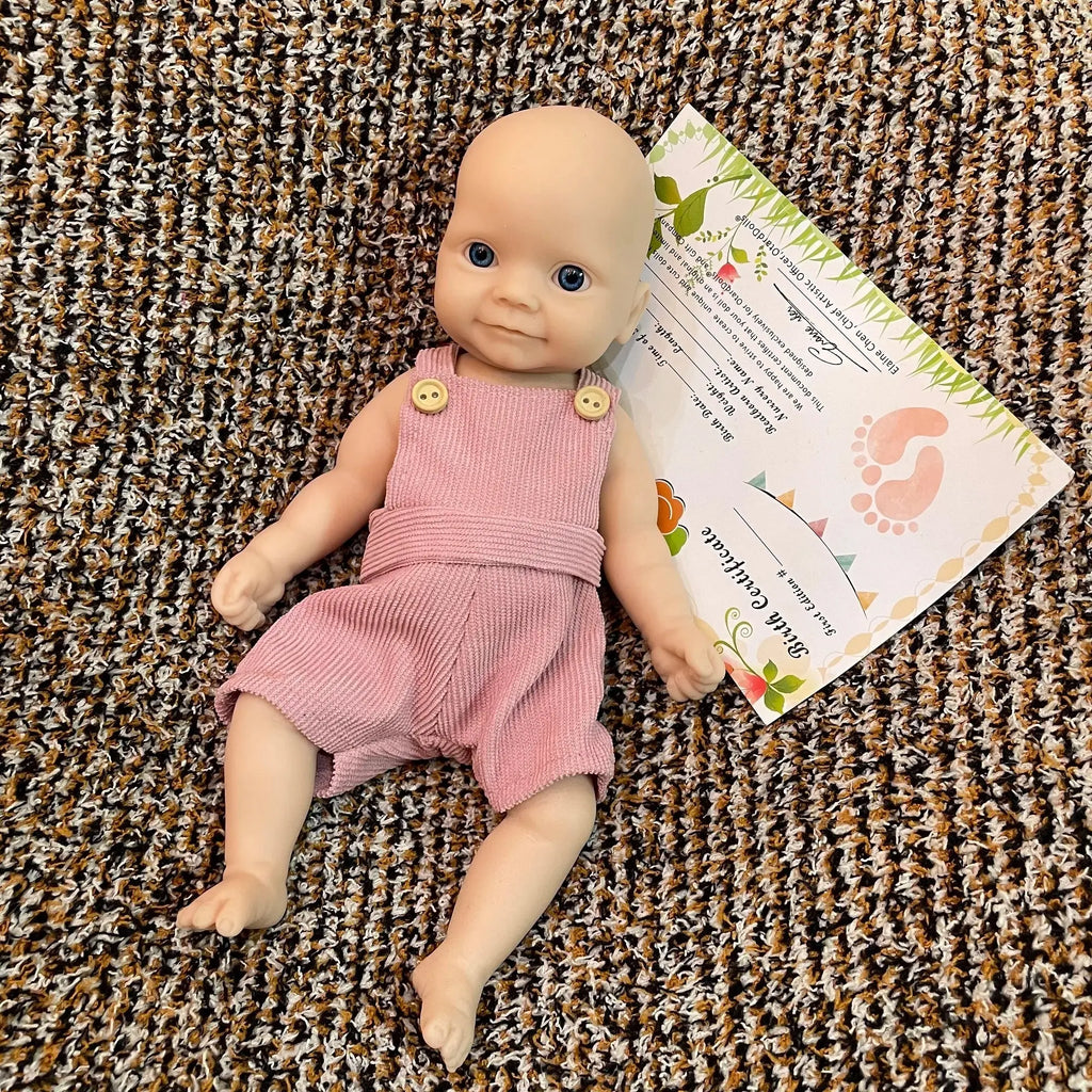 Image of Reborn Baby Dolls Can Open Mouth 26Cm Unpainted Waterproof Solid