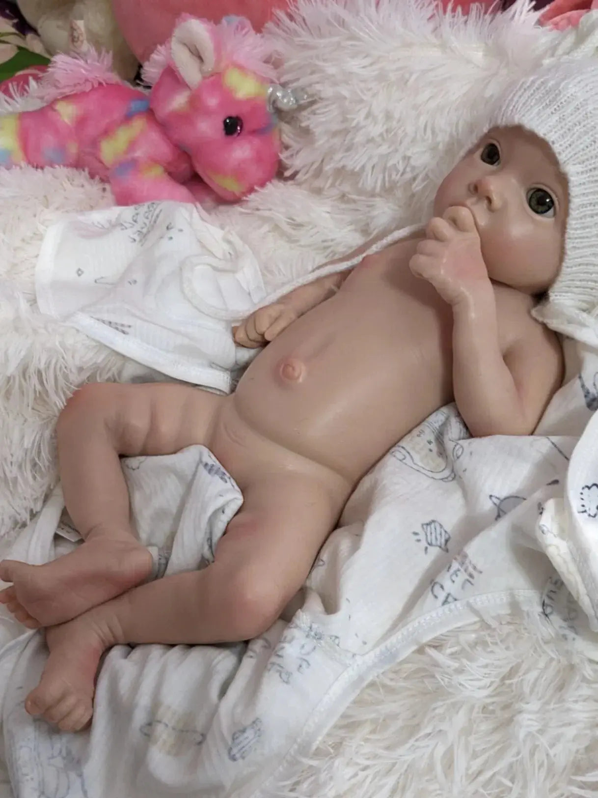 Image of Reborn Baby Dolls 18Inch Girl Tutti Painted Full Body Soft Solid