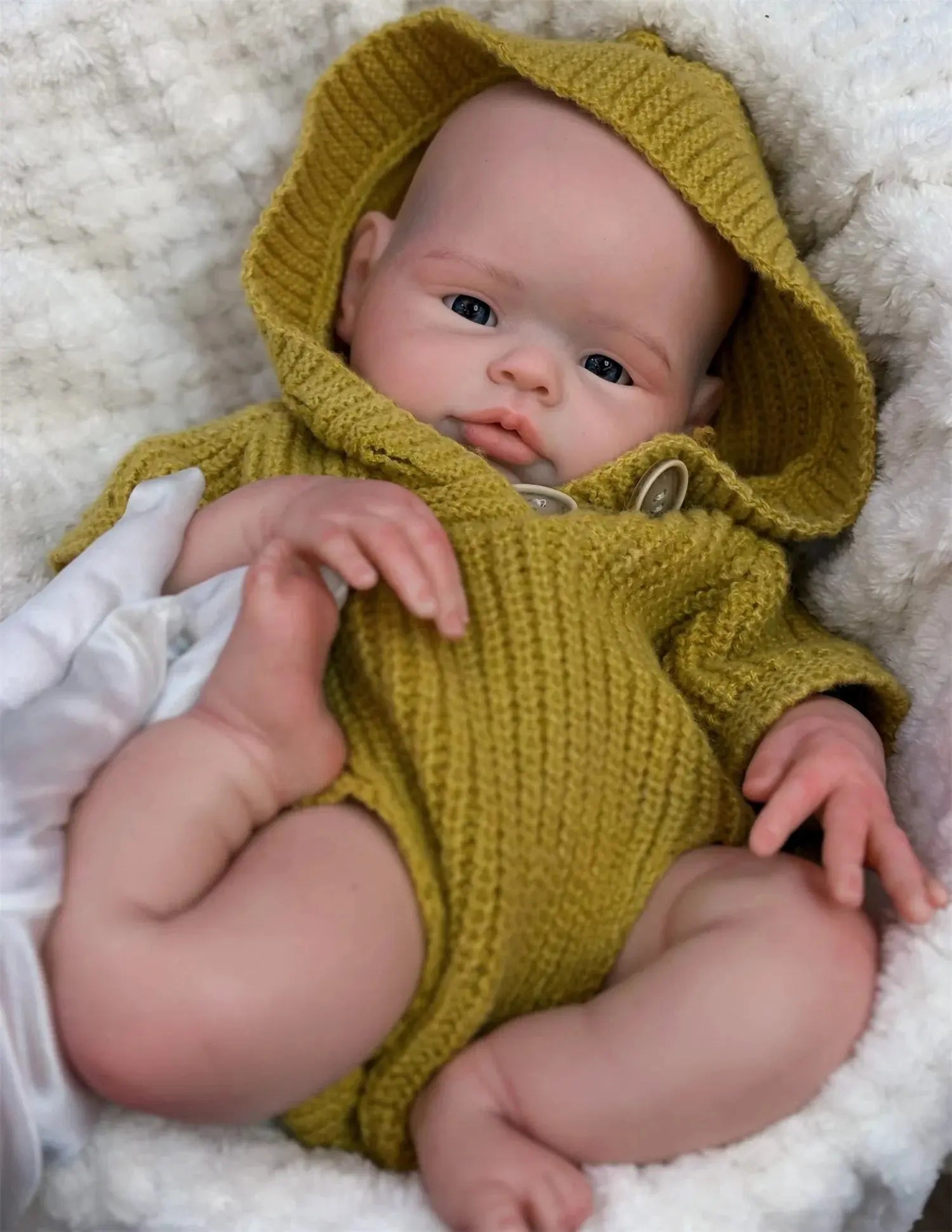 Image of Reborn Baby Dolls 17Inch Washable Open Eyes Soft Silicone Reborn Girl